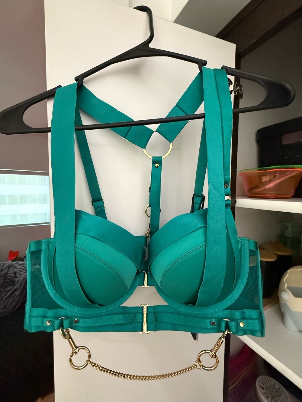 Honey Birdette Kukuro jade bra NWT size 38D